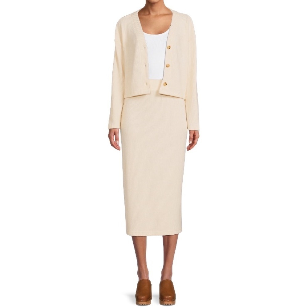 Time and Tru Women’s Cardigan and Skirt 2PC Set Size 20 XXL - Picture 5 of 8